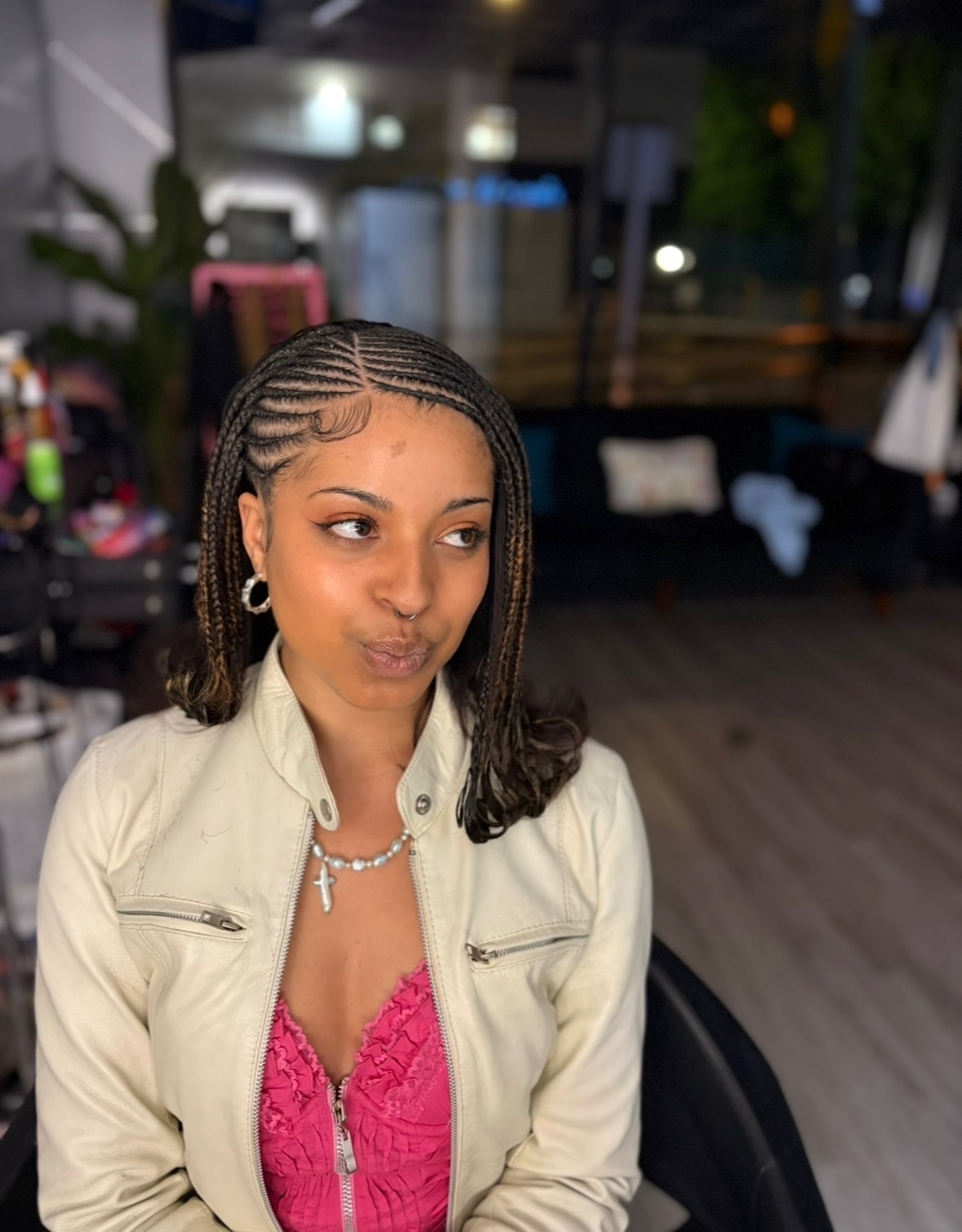 Client braiding work by Styled by Abby